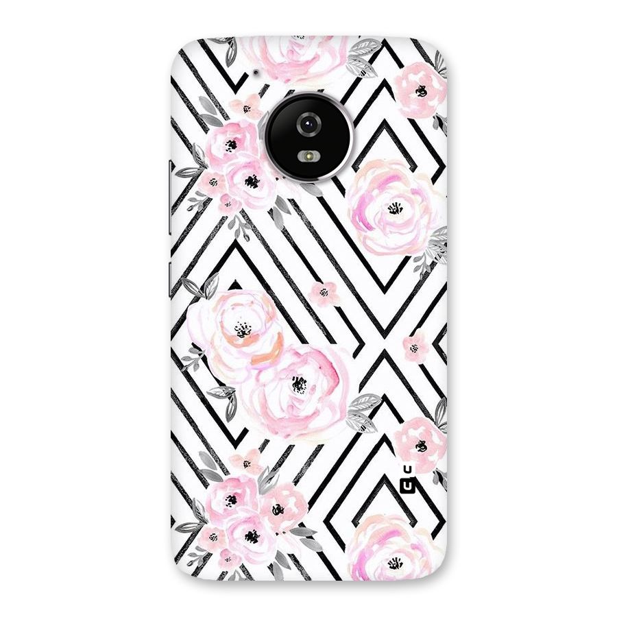 Light Pastel Flowers Design Back Case for Moto G5