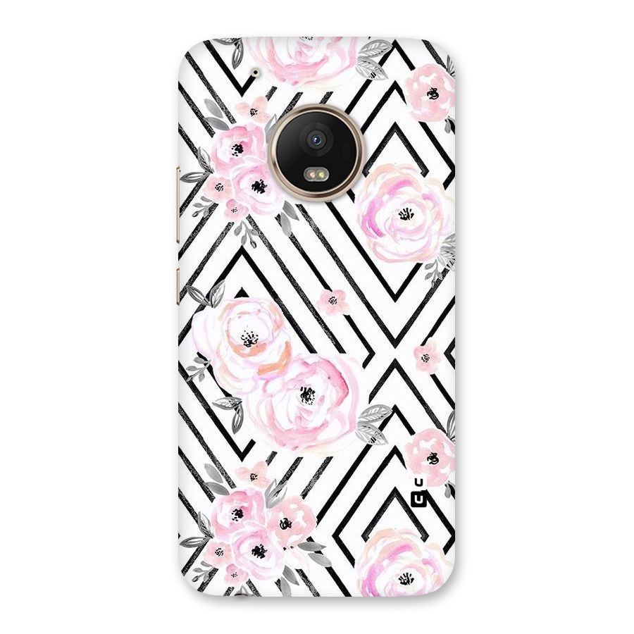 Light Pastel Flowers Design Back Case for Moto G5 Plus