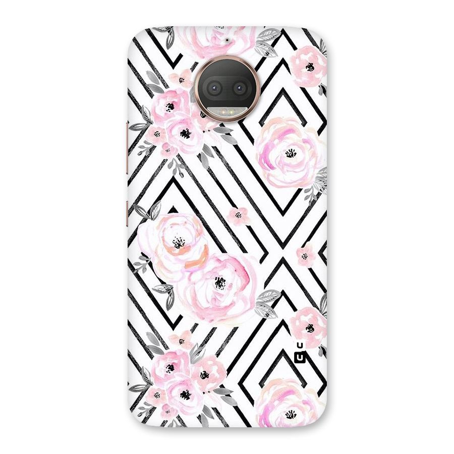 Light Pastel Flowers Design Back Case for Moto G5s Plus