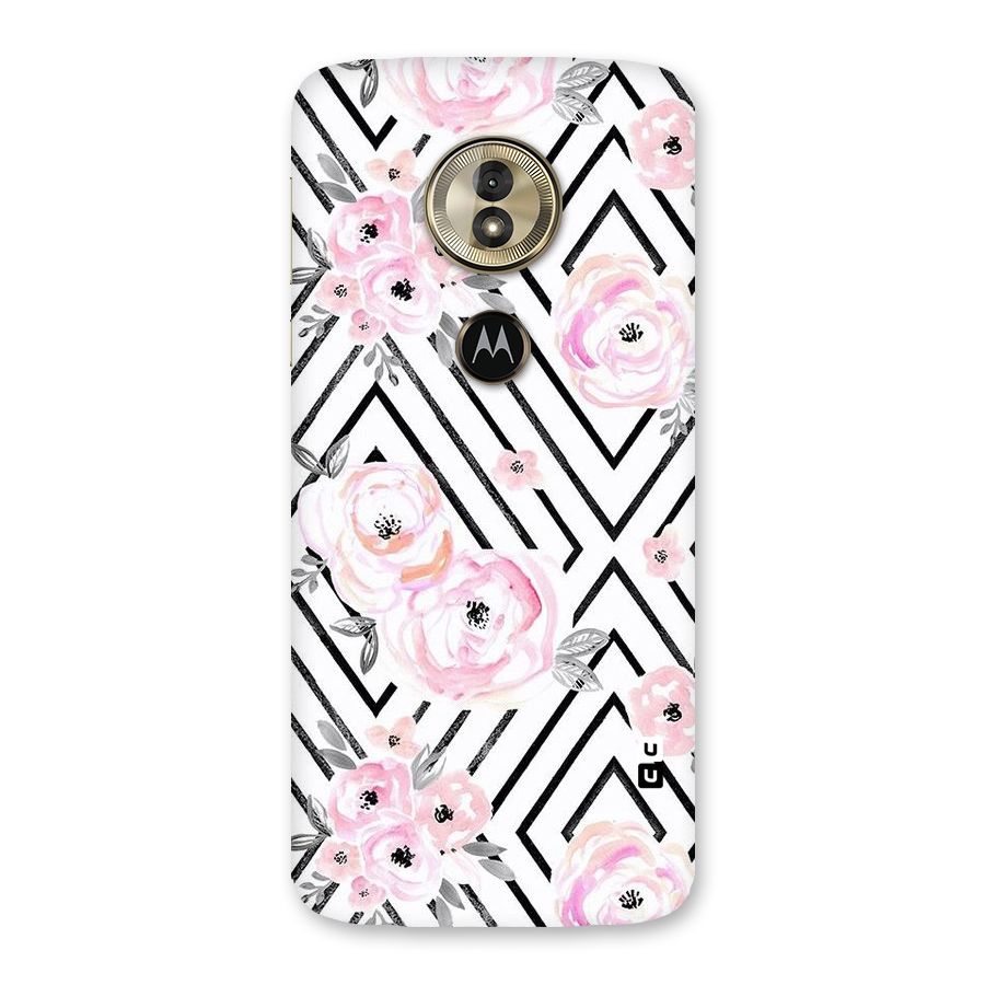 Light Pastel Flowers Design Back Case for Moto G6 Play