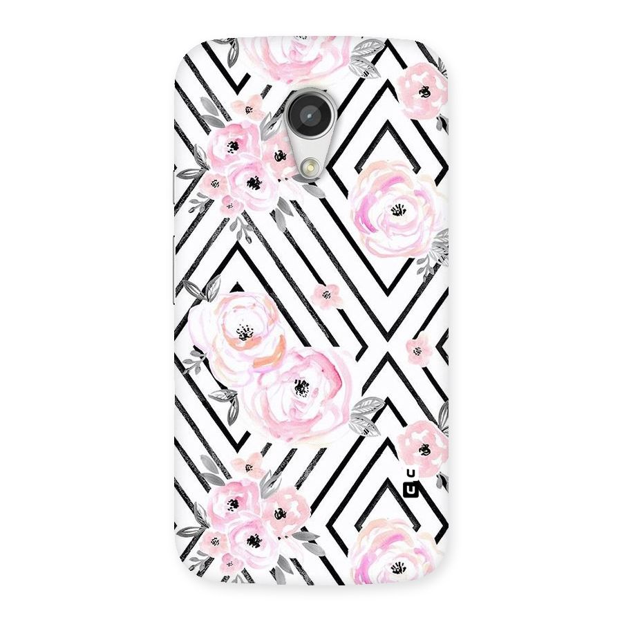 Light Pastel Flowers Design Back Case for Moto G 2nd Gen