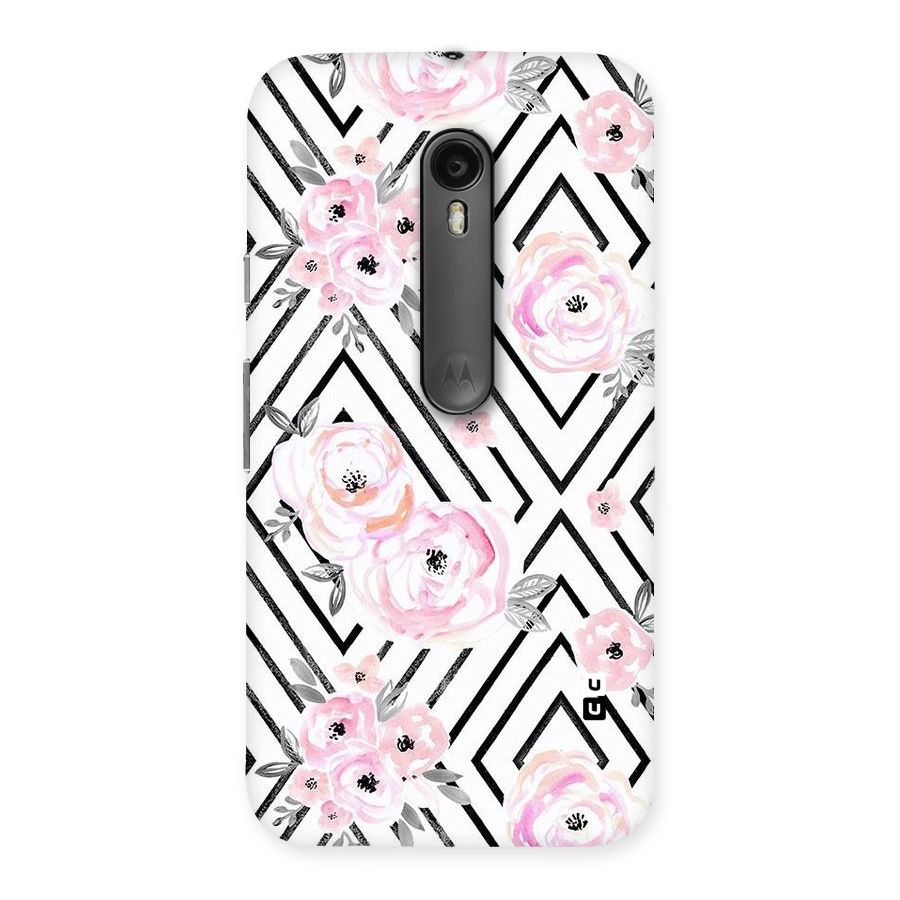 Light Pastel Flowers Design Back Case for Moto G Turbo