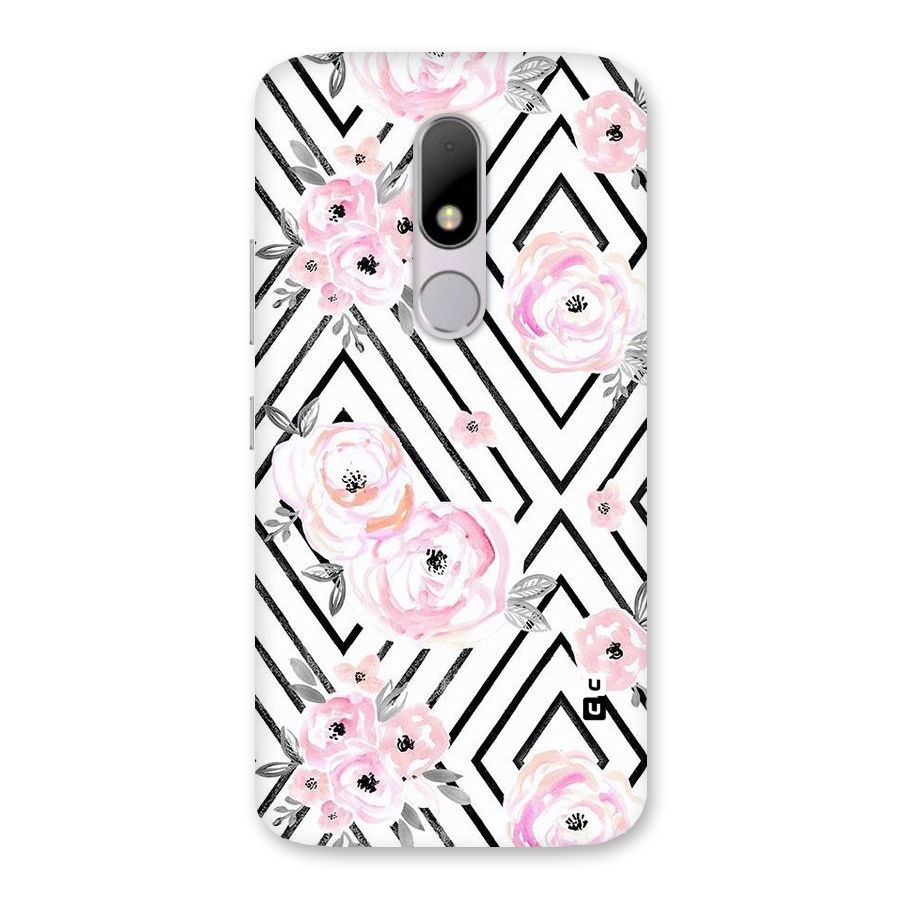 Light Pastel Flowers Design Back Case for Moto M