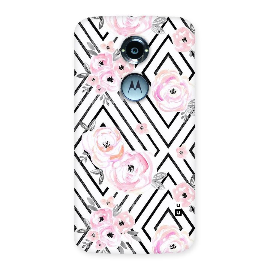Light Pastel Flowers Design Back Case for Moto X 2nd Gen