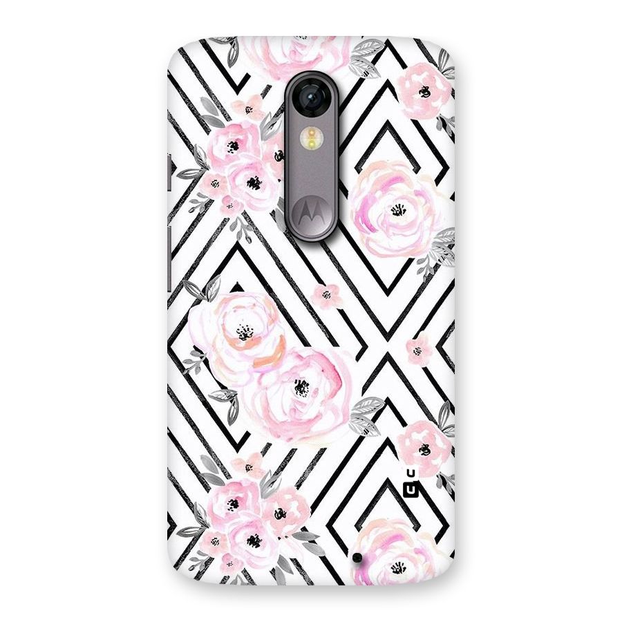 Light Pastel Flowers Design Back Case for Moto X Force