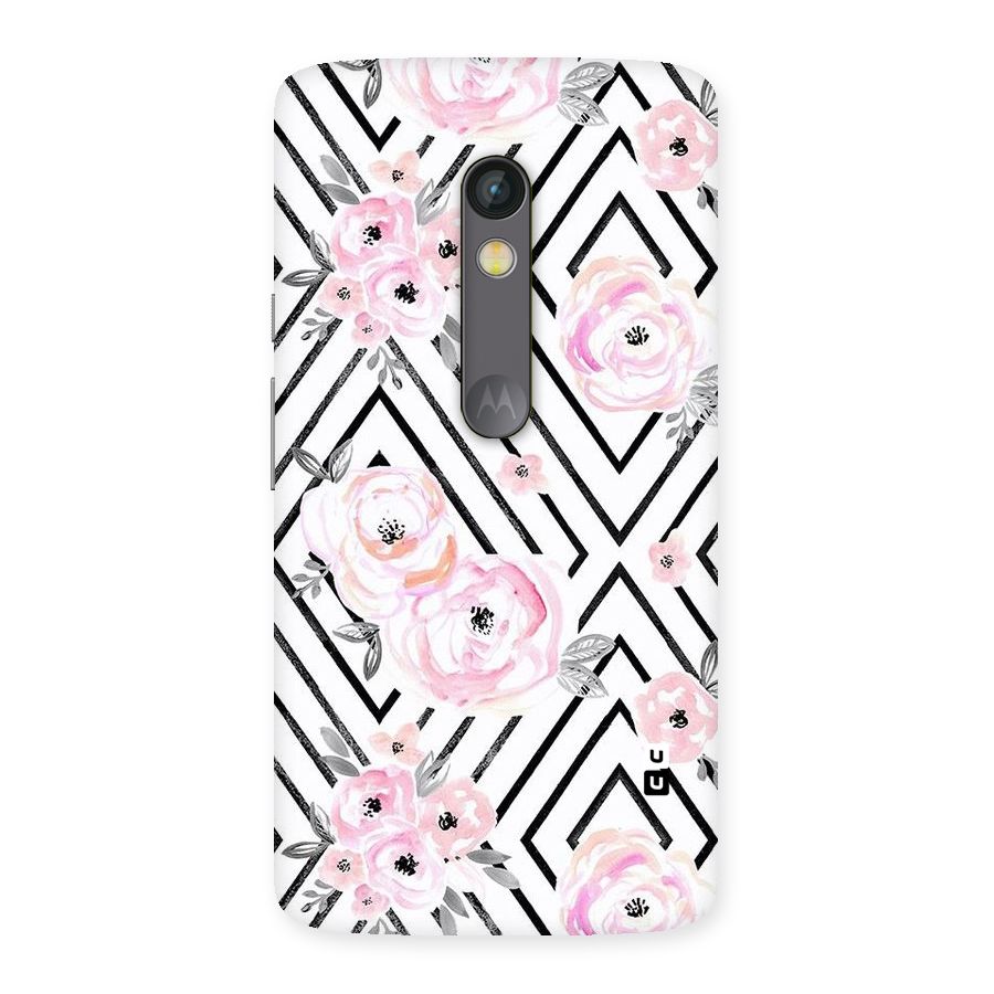 Light Pastel Flowers Design Back Case for Moto X Play