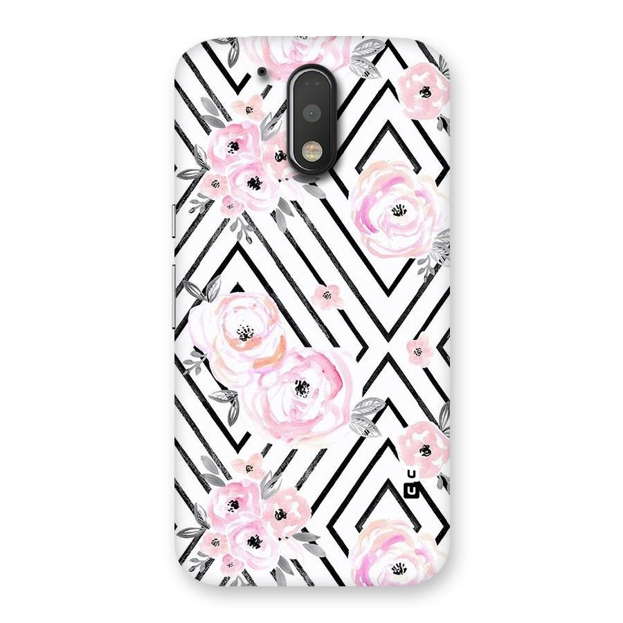 Light Pastel Flowers Design Back Case for Motorola Moto G4 Plus