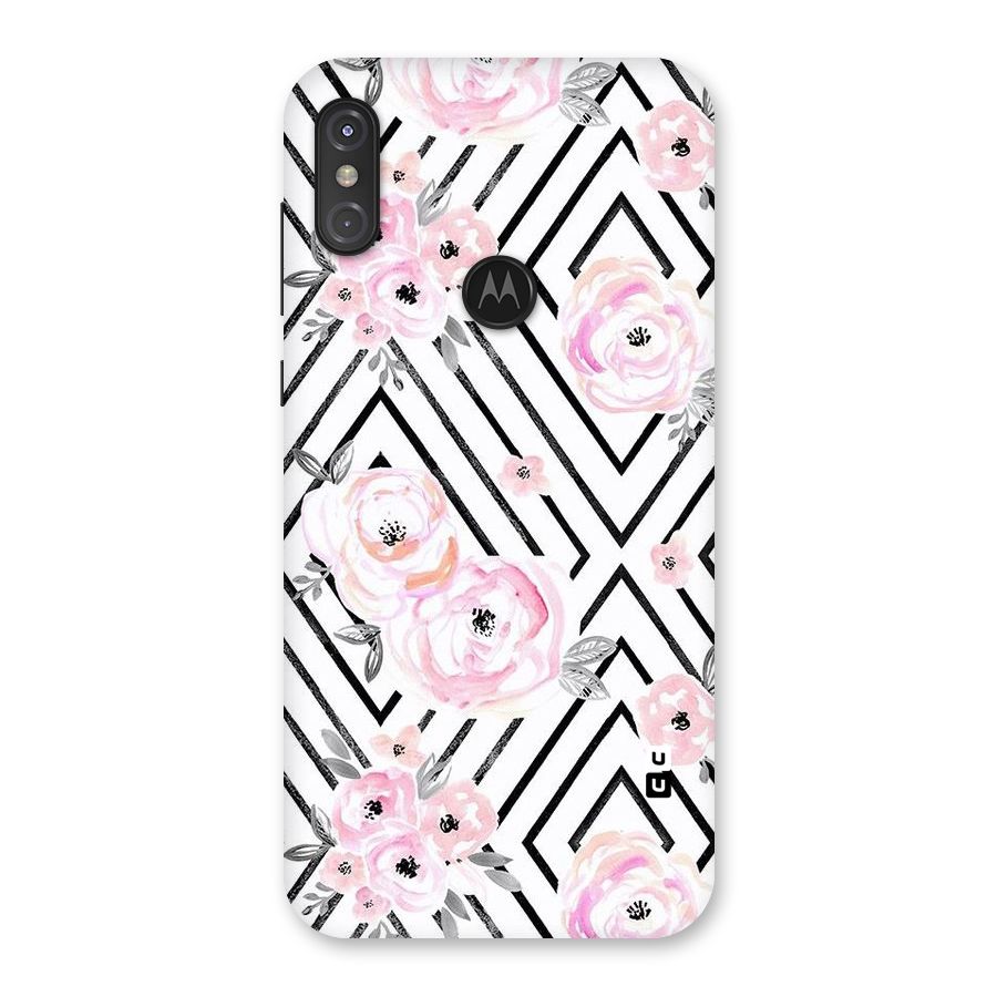 Light Pastel Flowers Design Back Case for Motorola One Power
