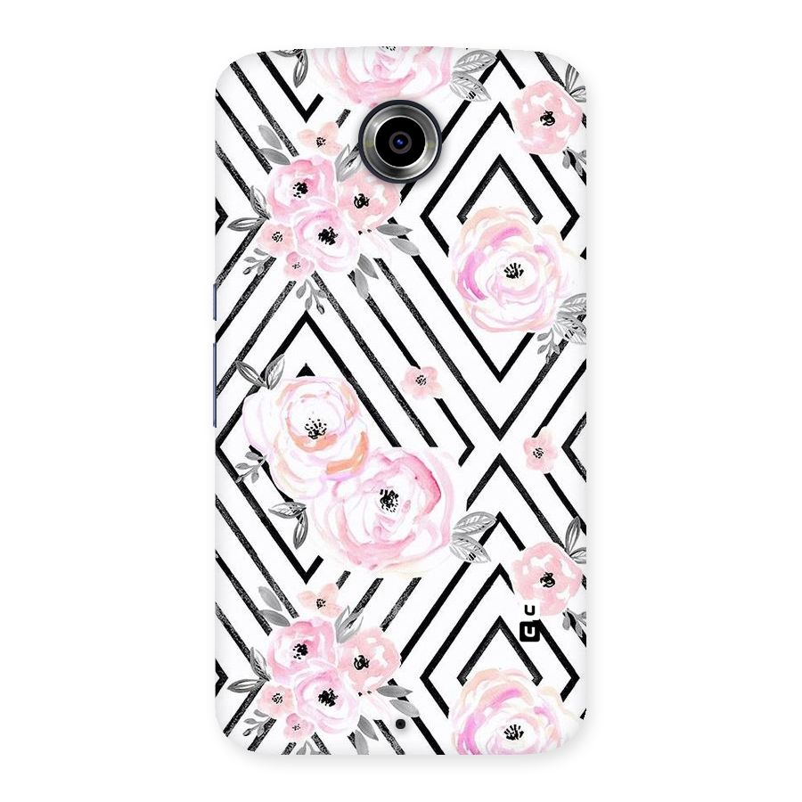 Light Pastel Flowers Design Back Case for Nexsus 6