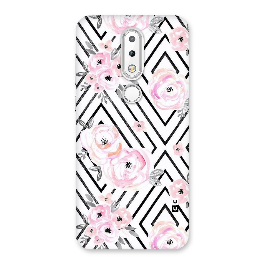Light Pastel Flowers Design Back Case for Nokia 6.1 Plus