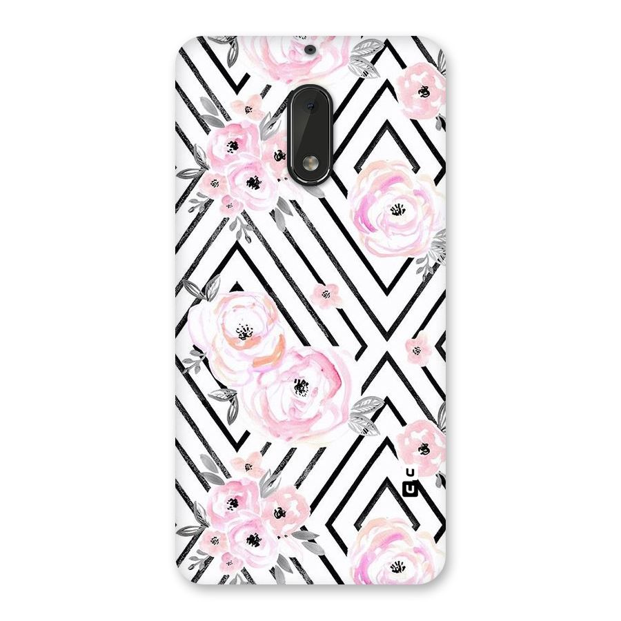 Light Pastel Flowers Design Back Case for Nokia 6
