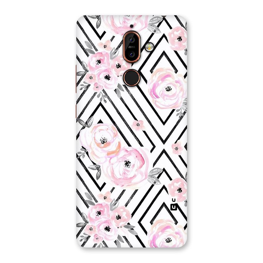 Light Pastel Flowers Design Back Case for Nokia 7 Plus