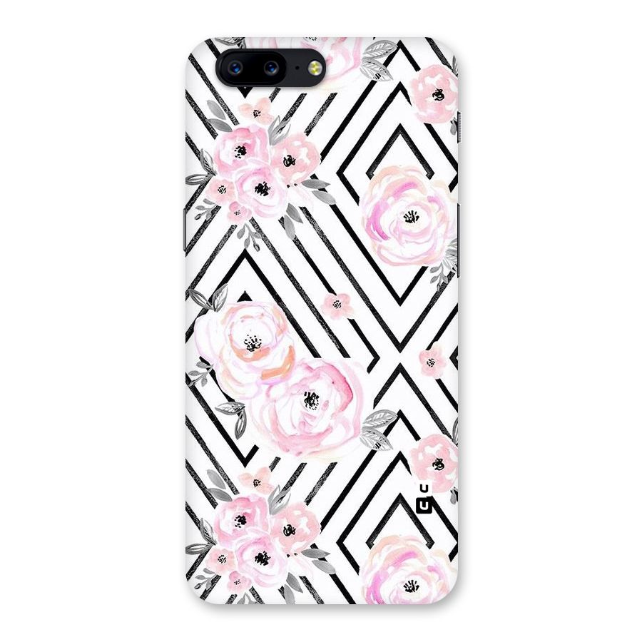 Light Pastel Flowers Design Back Case for OnePlus 5