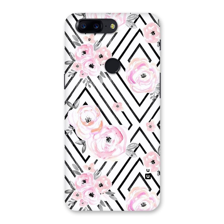 Light Pastel Flowers Design Back Case for OnePlus 5T