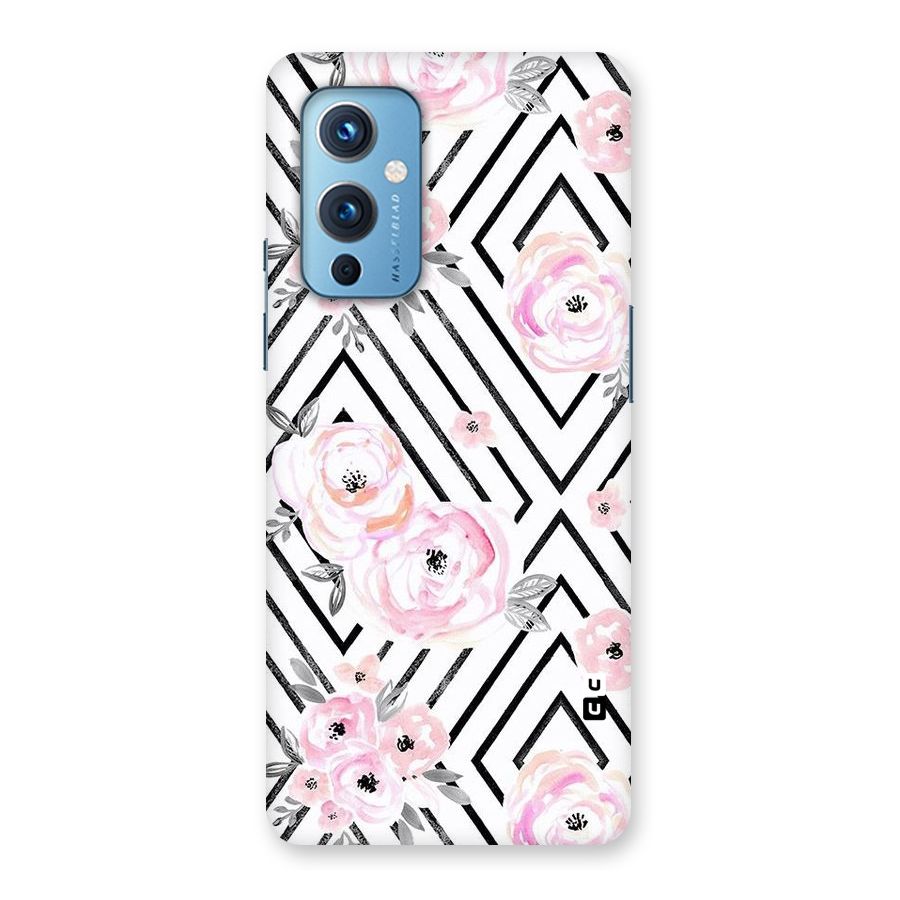 Light Pastel Flowers Design Back Case for OnePlus 9