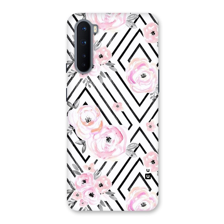 Light Pastel Flowers Design Back Case for OnePlus Nord