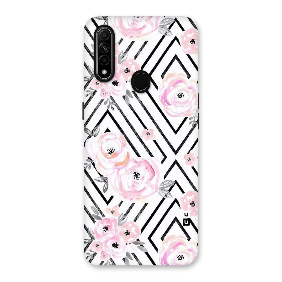 Light Pastel Flowers Design Back Case for Oppo A31
