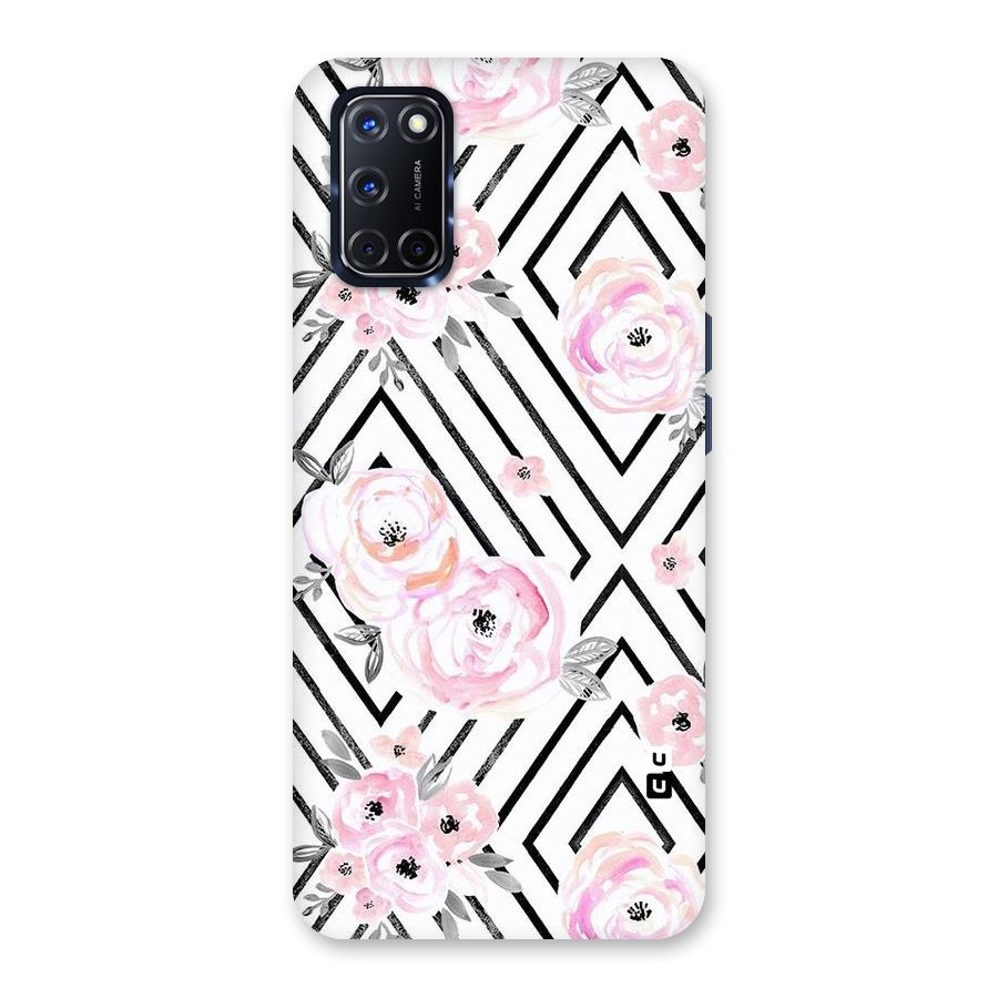 Light Pastel Flowers Design Back Case for Oppo A52