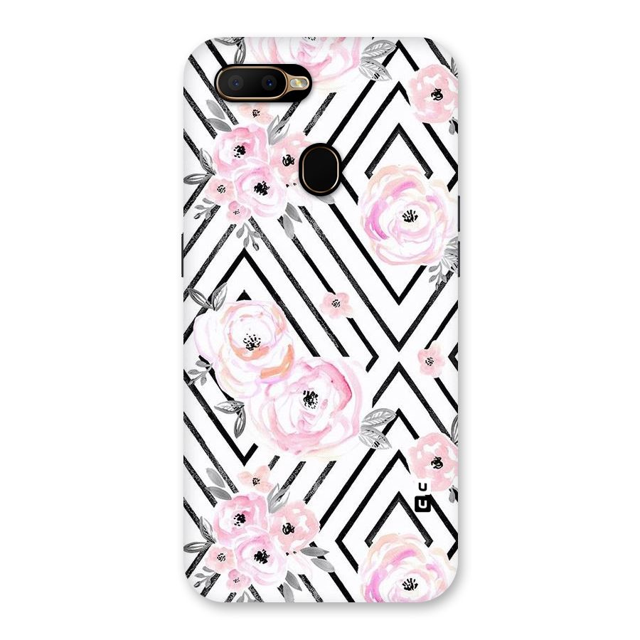 Light Pastel Flowers Design Back Case for Oppo A5s