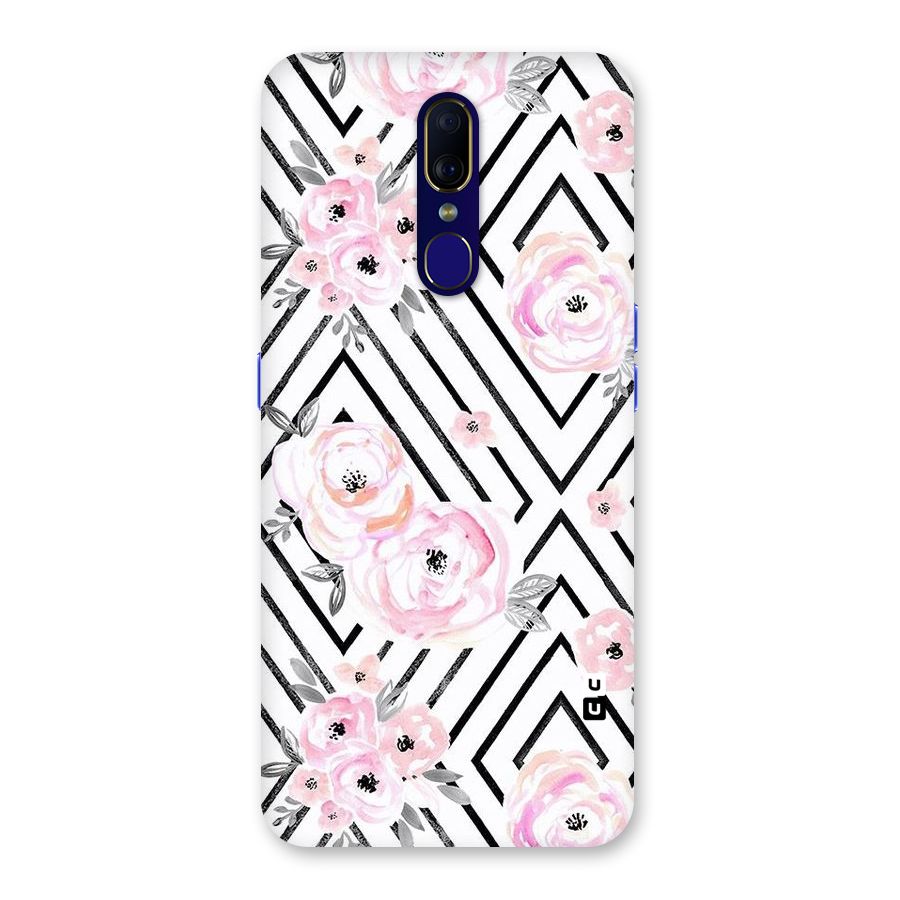 Light Pastel Flowers Design Back Case for Oppo A9
