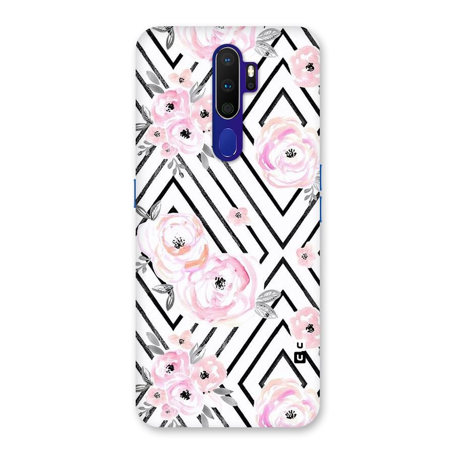 Light Pastel Flowers Design Back Case for Oppo A9 (2020)