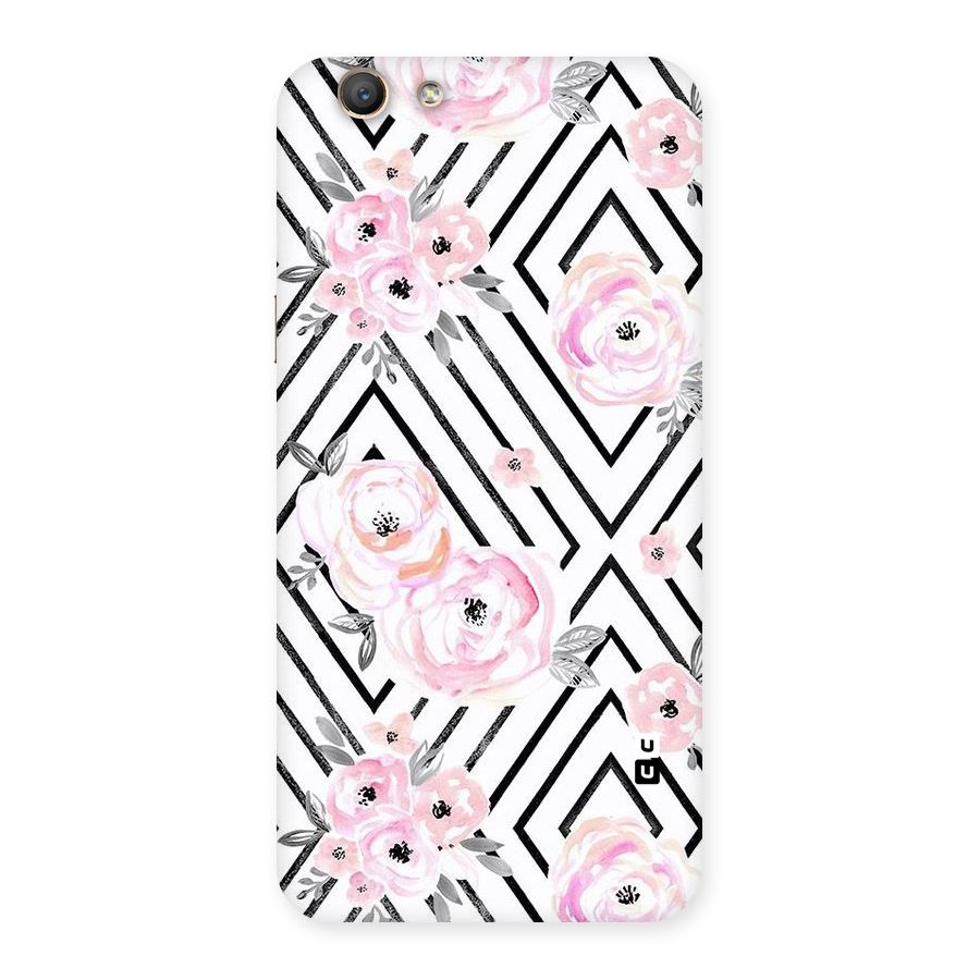 Light Pastel Flowers Design Back Case for Oppo F1s