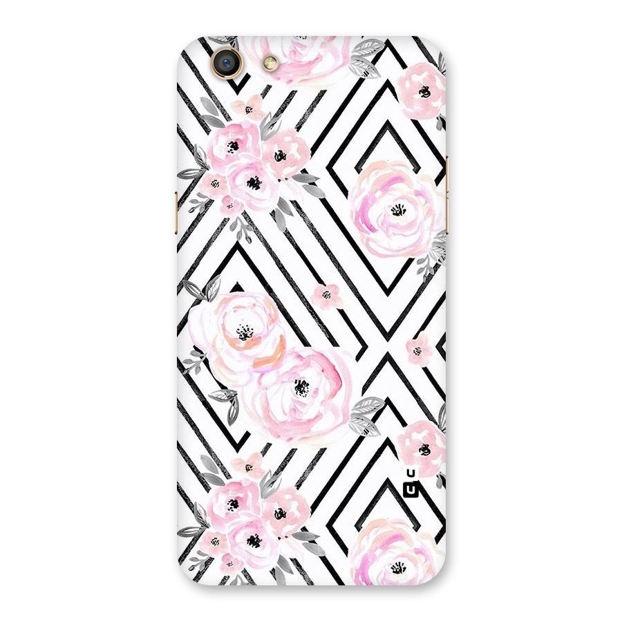 Light Pastel Flowers Design Back Case for Oppo F3