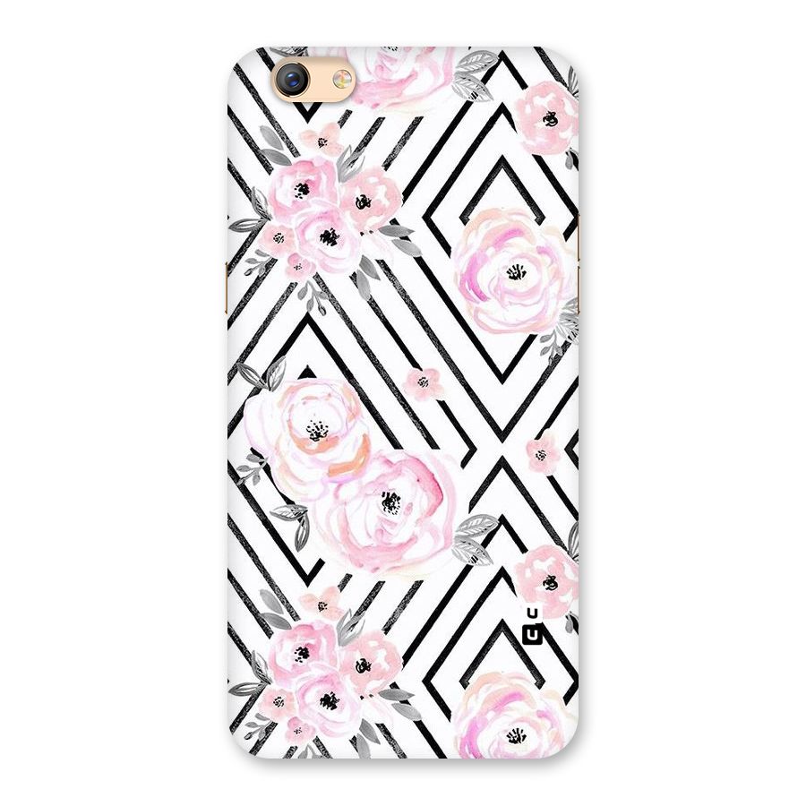 Light Pastel Flowers Design Back Case for Oppo F3 Plus