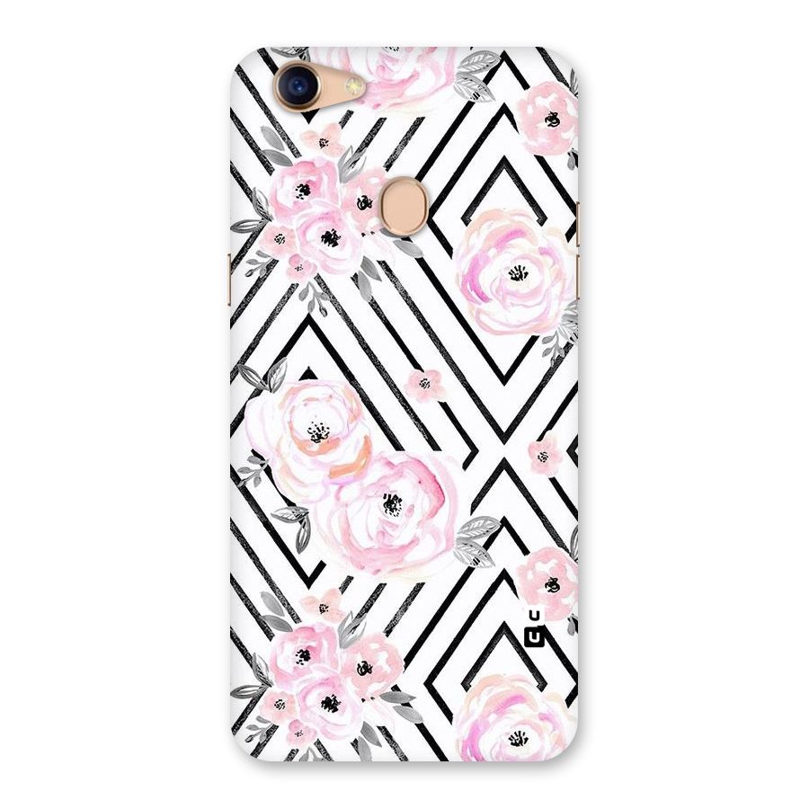 Light Pastel Flowers Design Back Case for Oppo F5