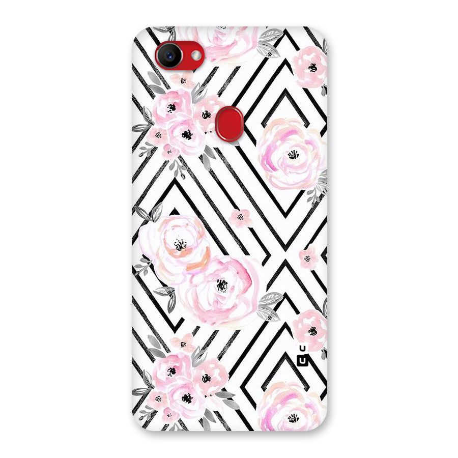 Light Pastel Flowers Design Back Case for Oppo F7