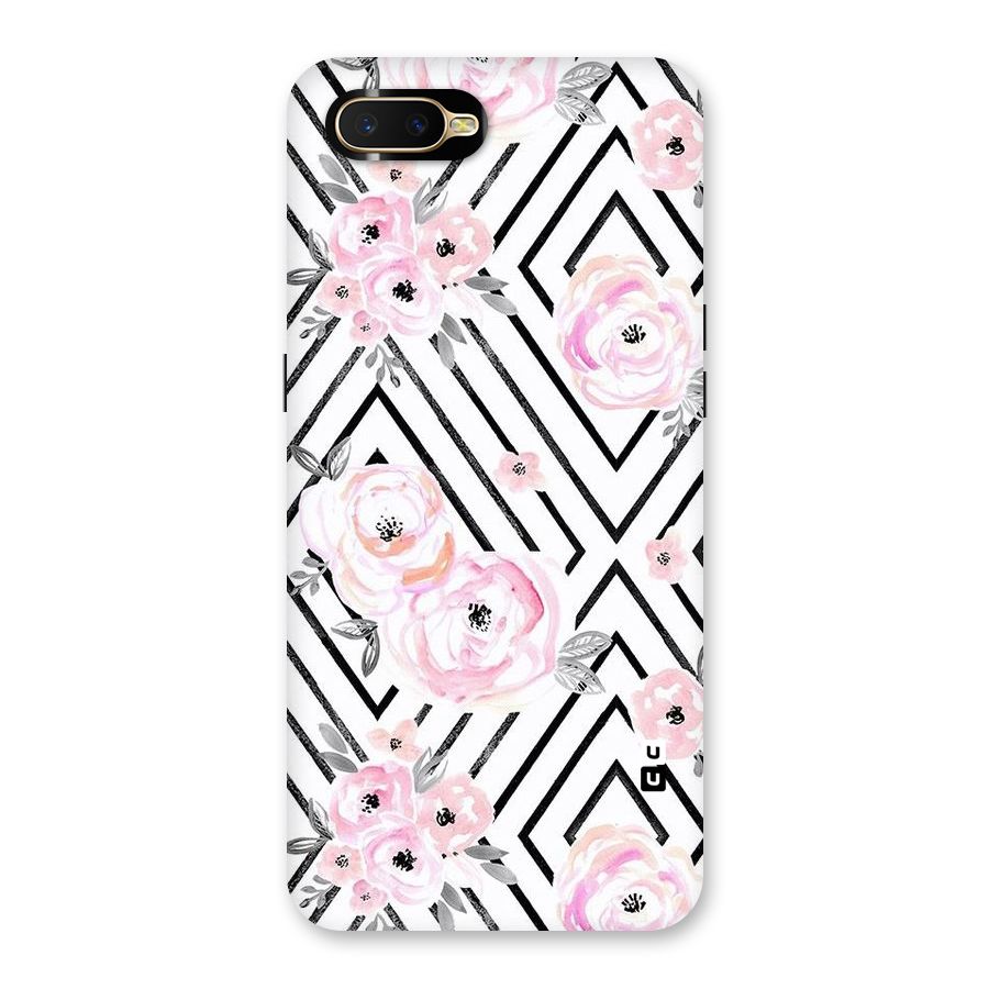 Light Pastel Flowers Design Back Case for Oppo K1