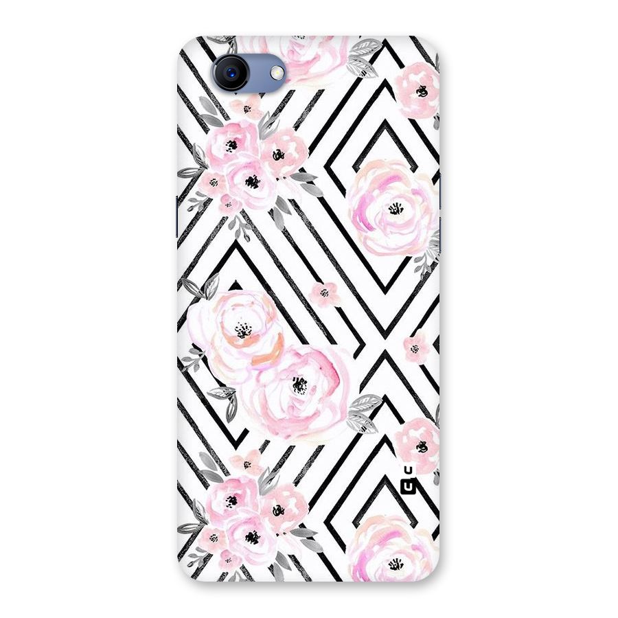 Light Pastel Flowers Design Back Case for Oppo Realme 1