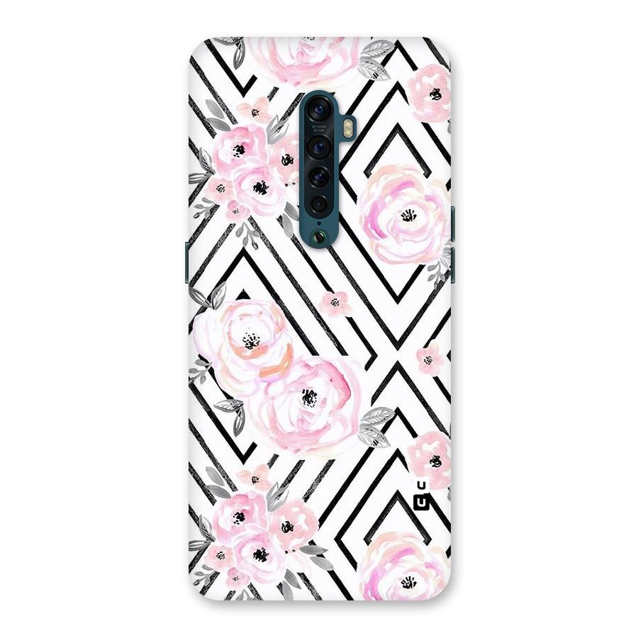 Light Pastel Flowers Design Back Case for Oppo Reno2