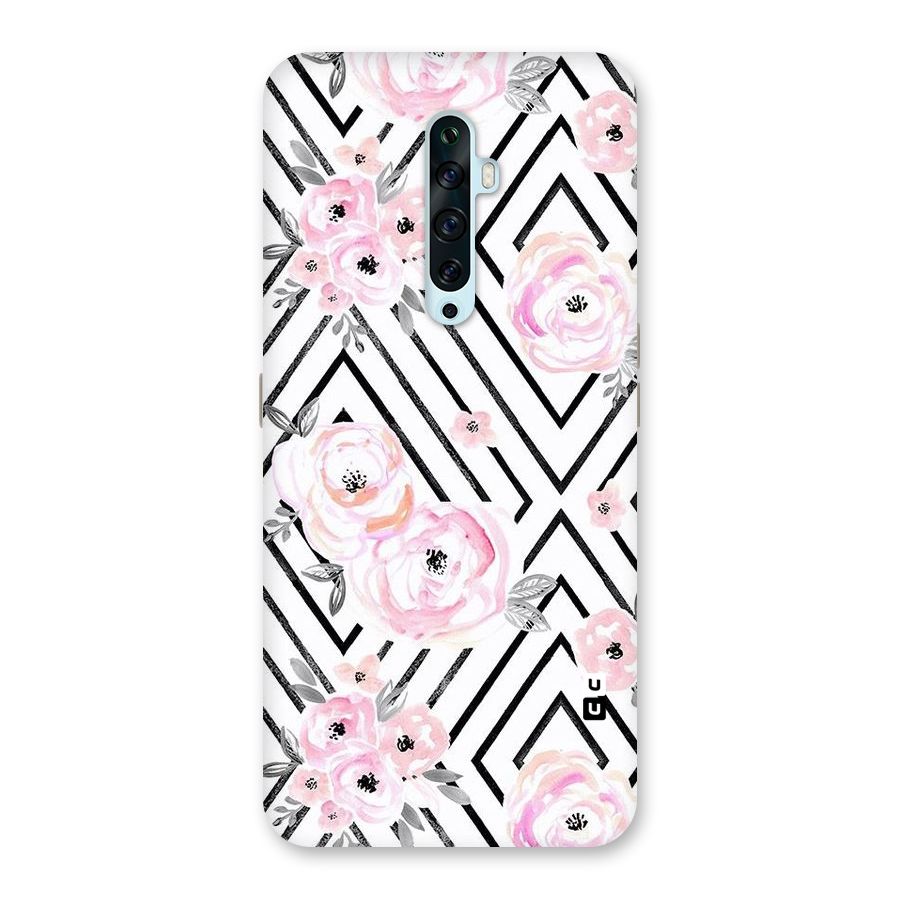 Light Pastel Flowers Design Back Case for Oppo Reno2 Z