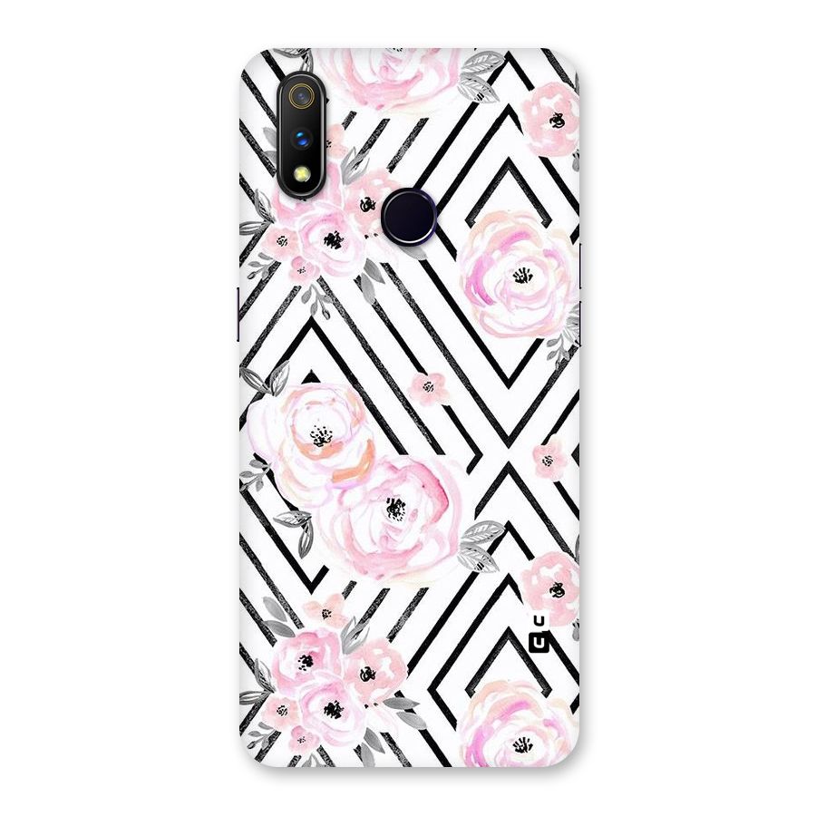 Light Pastel Flowers Design Back Case for Realme 3 Pro