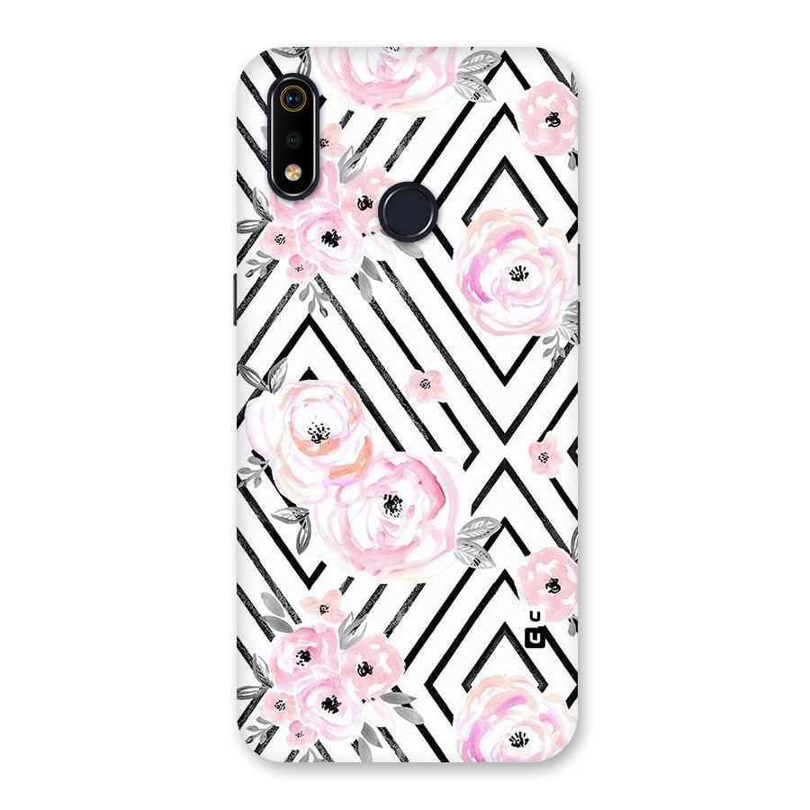 Light Pastel Flowers Design Back Case for Realme 3i