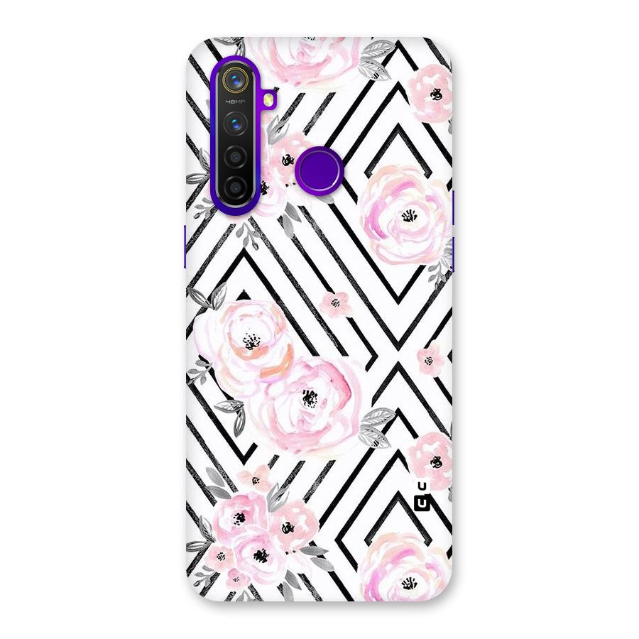 Light Pastel Flowers Design Back Case for Realme 5 Pro
