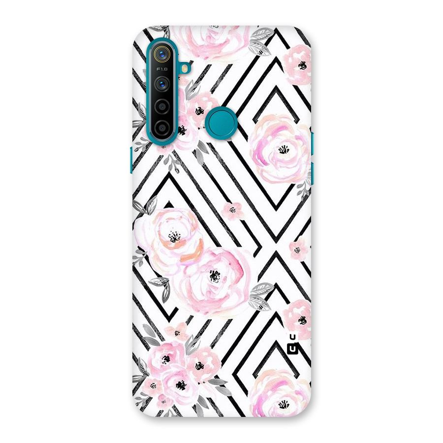 Light Pastel Flowers Design Back Case for Realme 5i