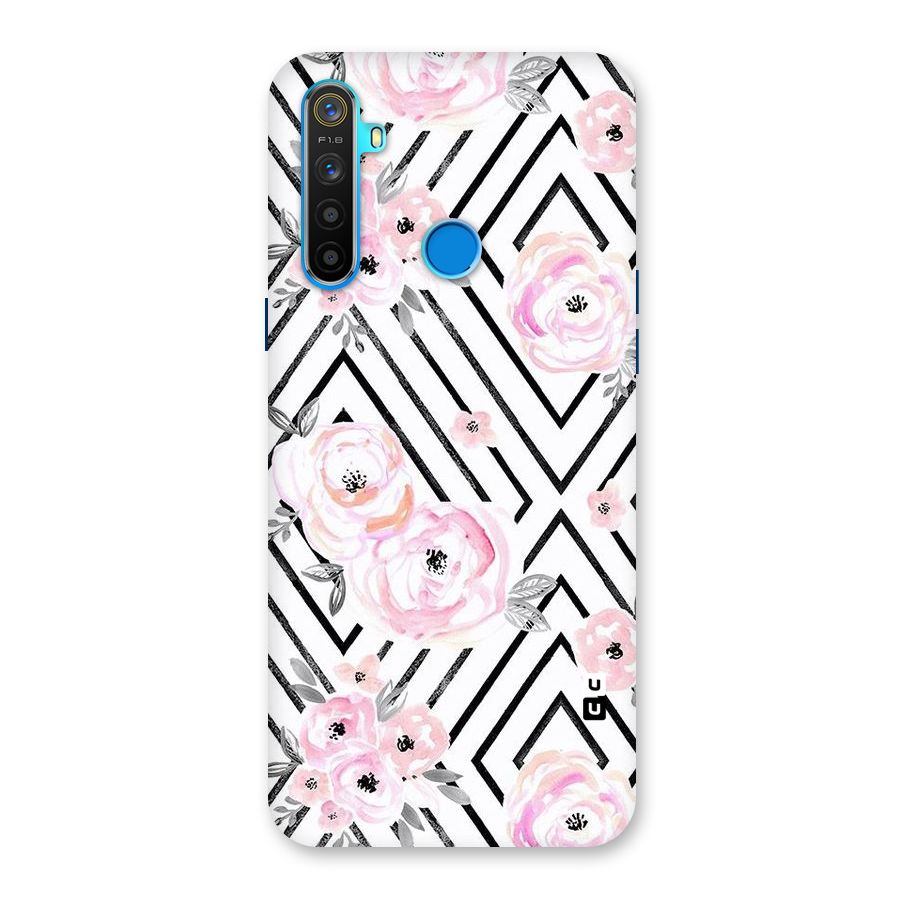 Light Pastel Flowers Design Back Case for Realme 5s