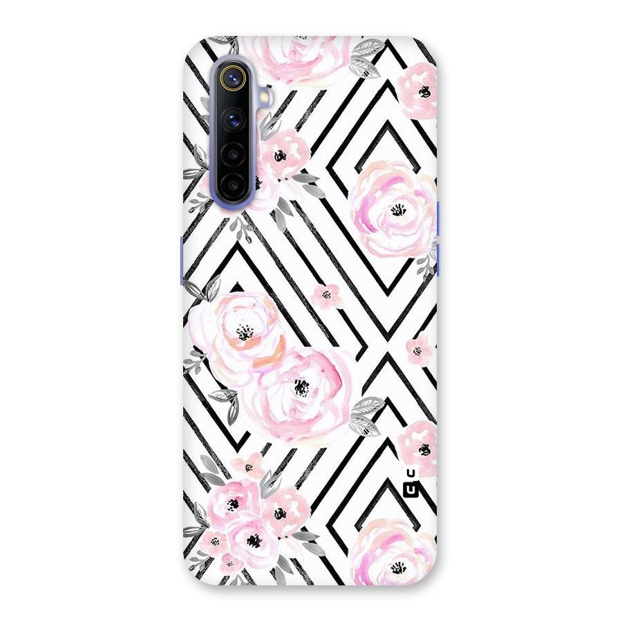 Light Pastel Flowers Design Back Case for Realme 6i