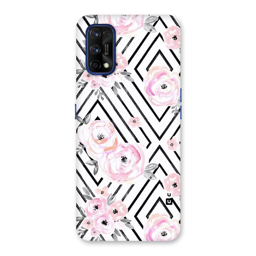 Light Pastel Flowers Design Back Case for Realme 7 Pro