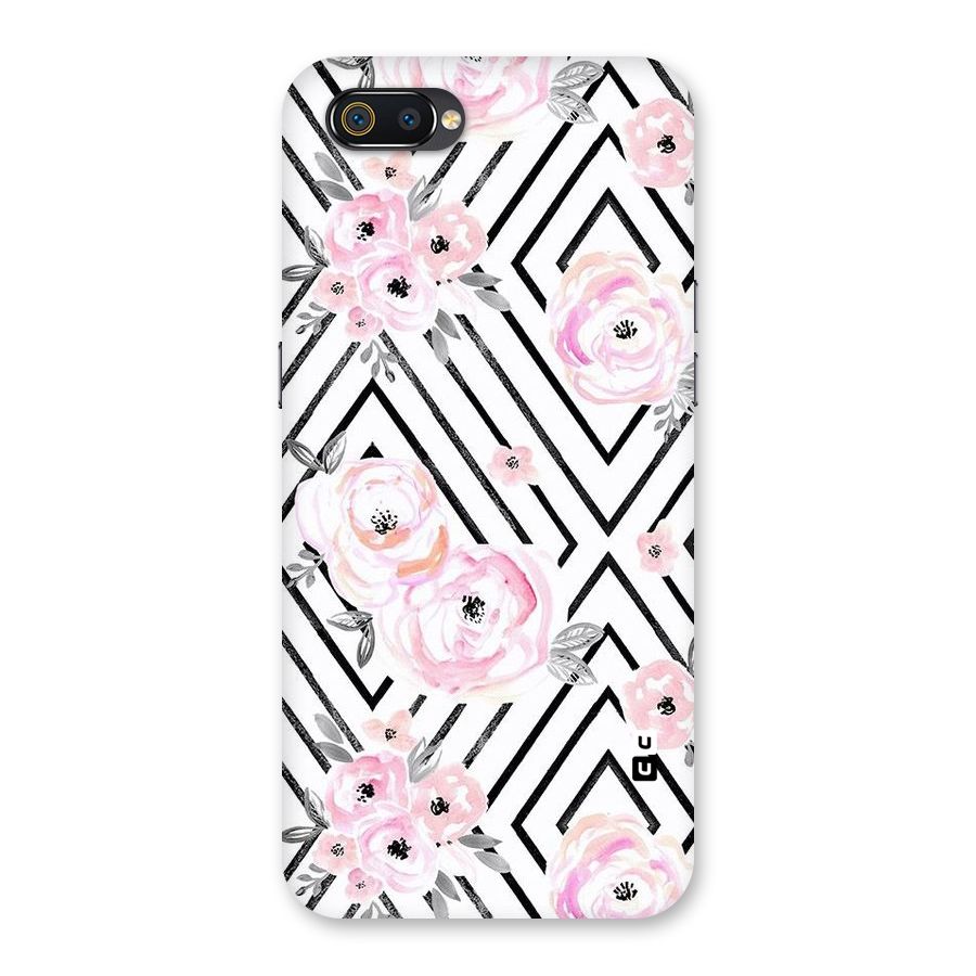 Light Pastel Flowers Design Back Case for Realme C2