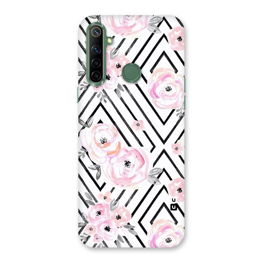 Light Pastel Flowers Design Back Case for Realme Narzo 10