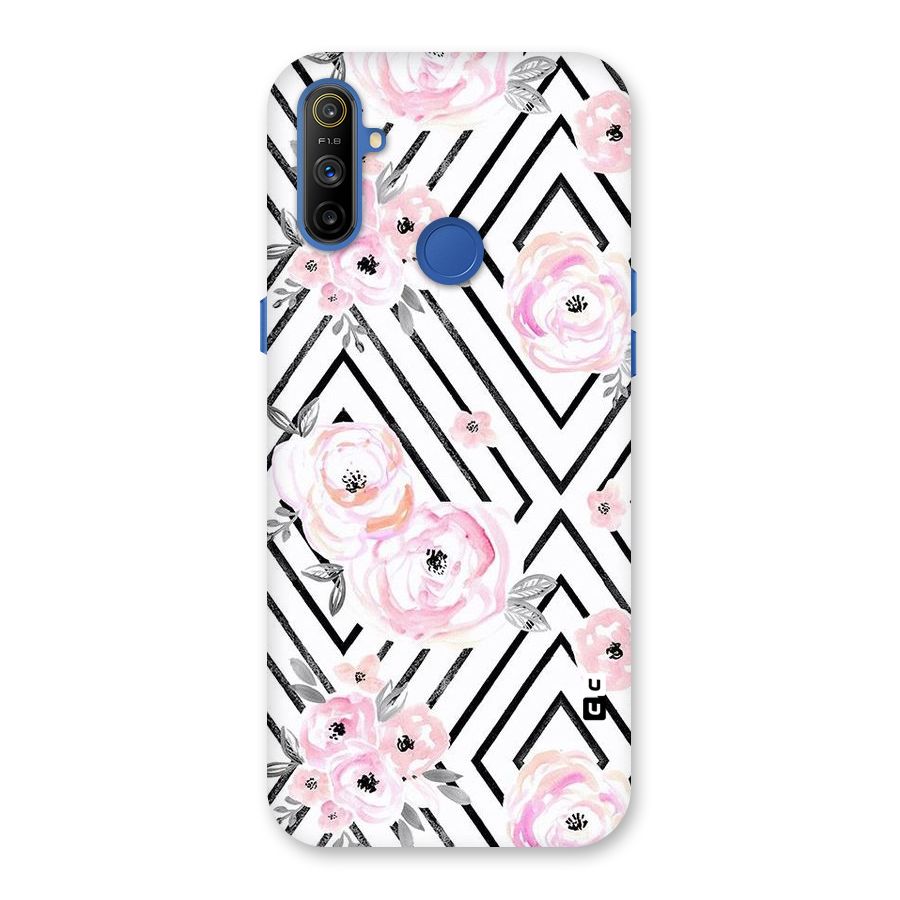 Light Pastel Flowers Design Back Case for Realme Narzo 10A