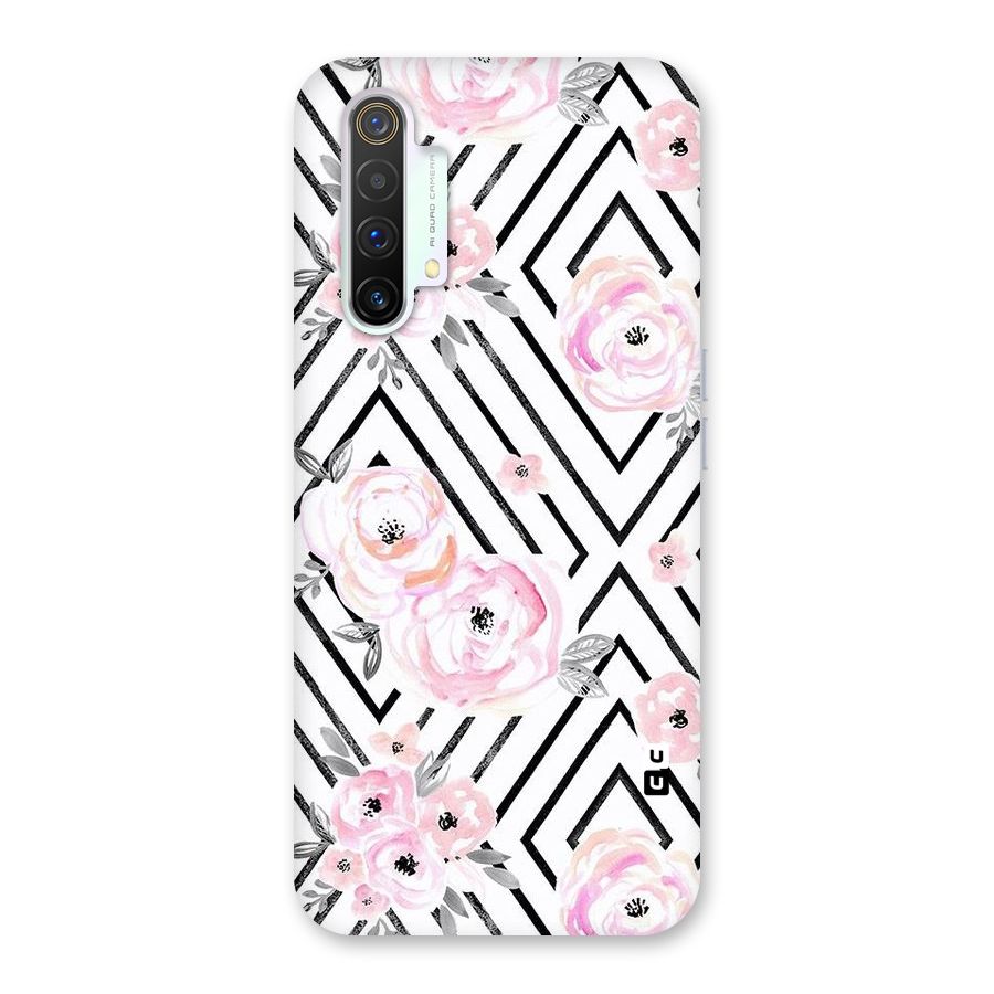 Light Pastel Flowers Design Back Case for Realme X3