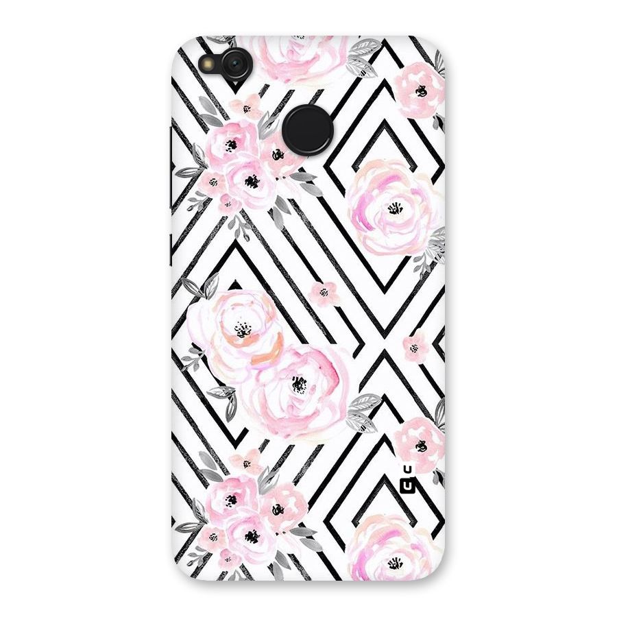 Light Pastel Flowers Design Back Case for Redmi 4