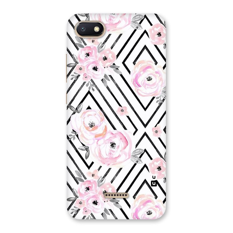 Light Pastel Flowers Design Back Case for Redmi 6A
