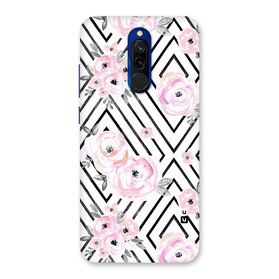 Light Pastel Flowers Design Back Case for Redmi 8