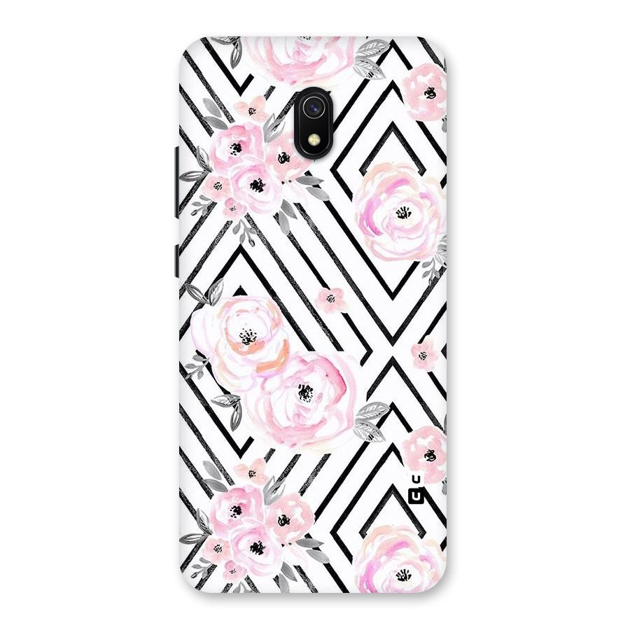 Light Pastel Flowers Design Back Case for Redmi 8A