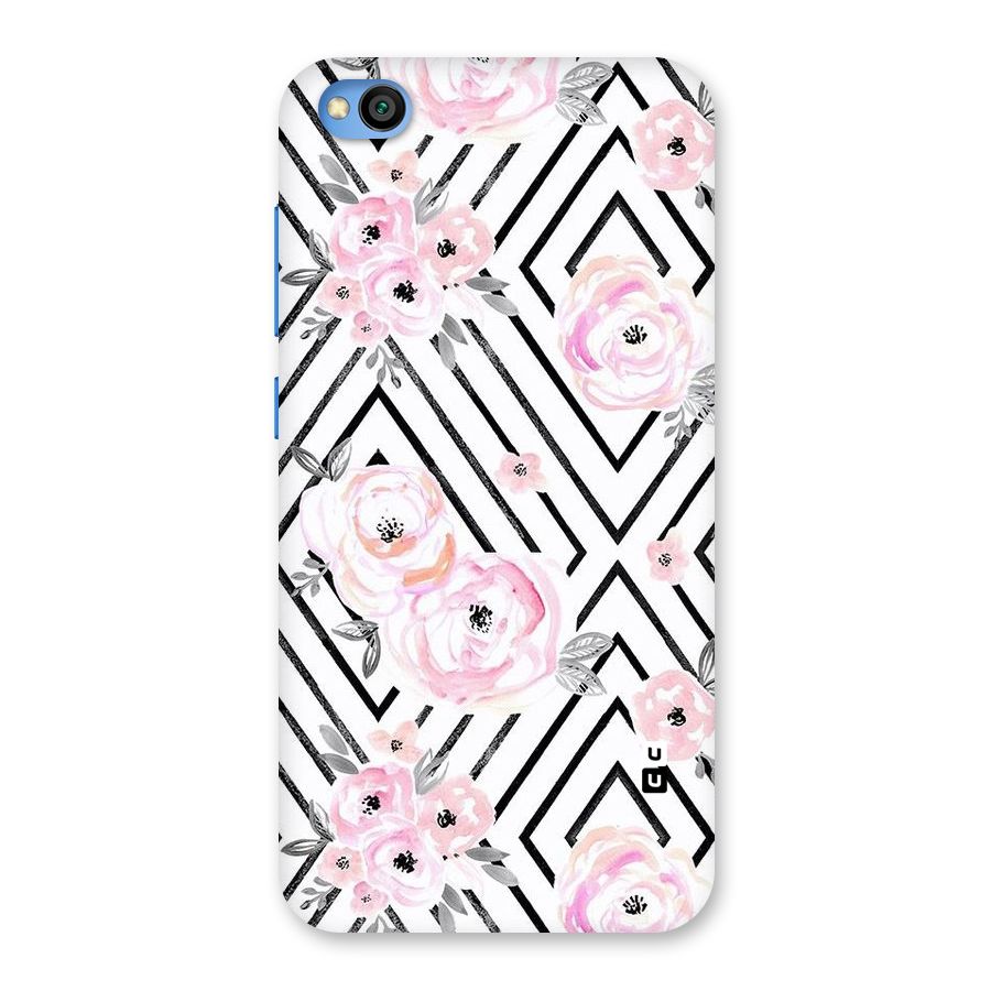Light Pastel Flowers Design Back Case for Redmi Go
